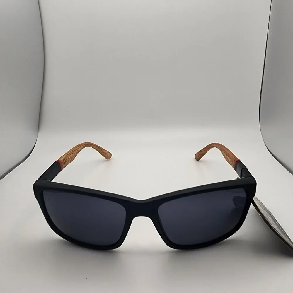 NWT Body Glove Sport Black & Faux Wood Sunglasses